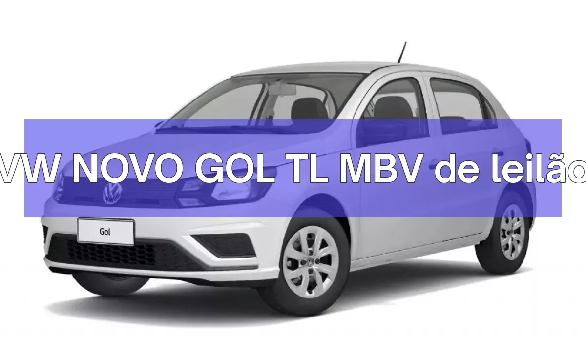 VW NOVO GOL TL MBV em leilão