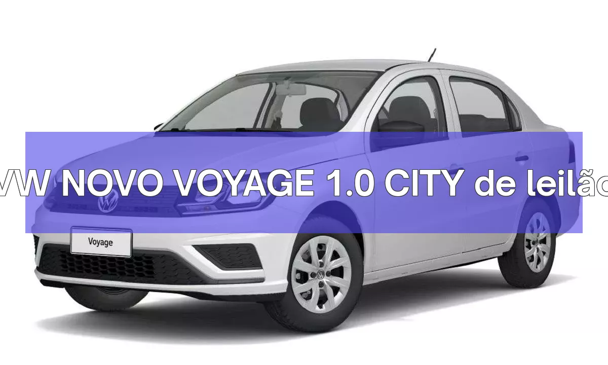 VW NOVO VOYAGE 1.0 CITY em leilão