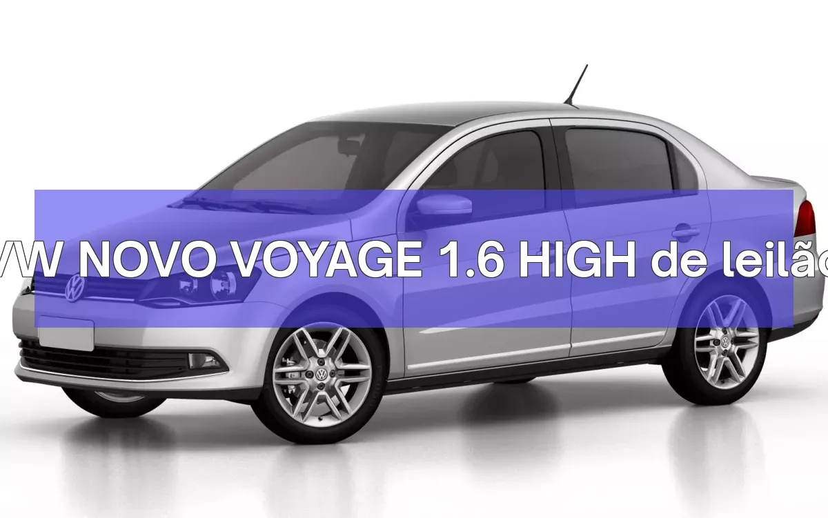 VW NOVO VOYAGE 1.6 HIGH em leilão