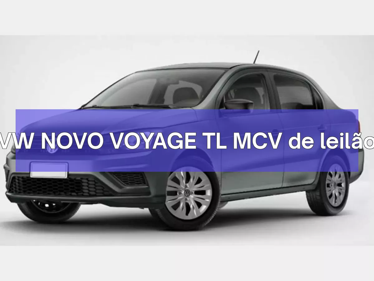 VW NOVO VOYAGE TL MCV em leilão