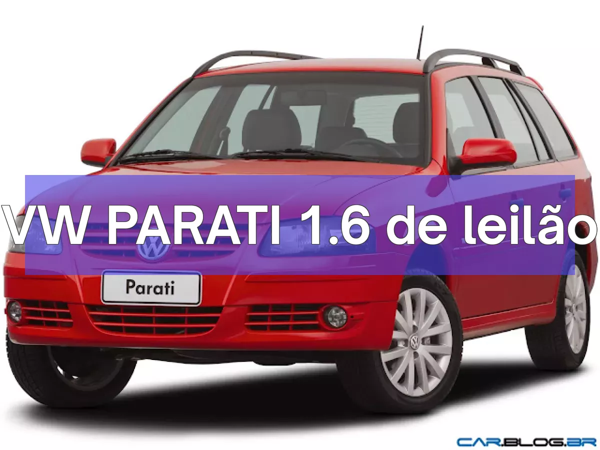 VW PARATI 1.6 em leilão