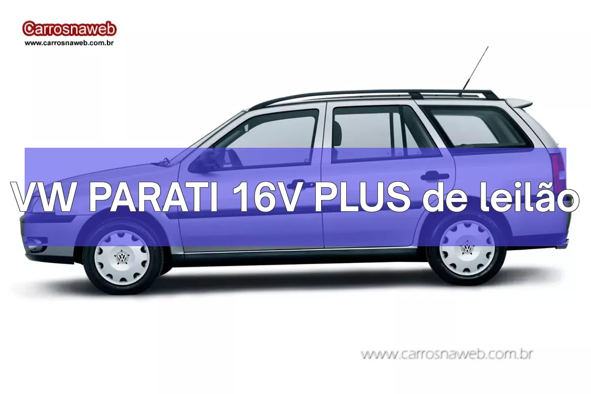 VW PARATI 16V PLUS em leilão