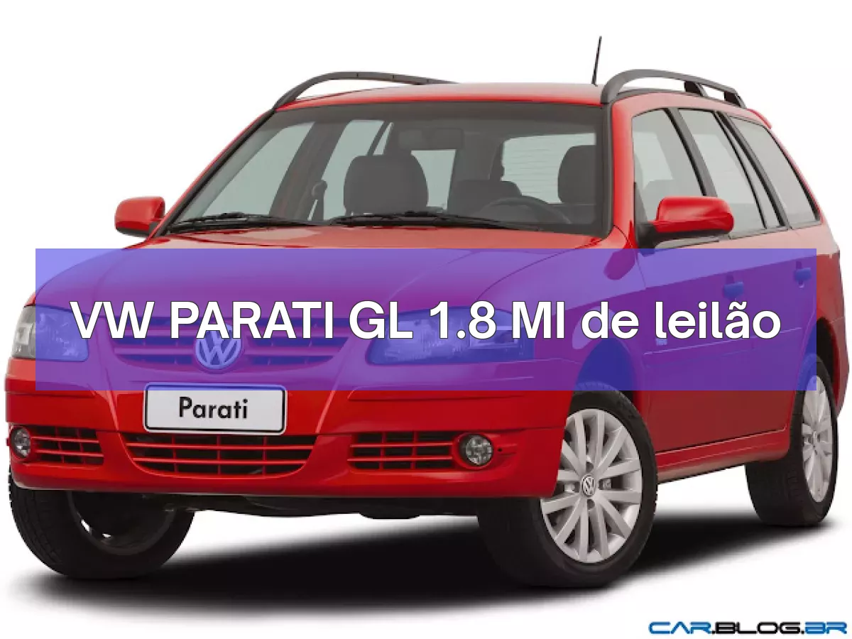 VW PARATI GL 1.8 MI em leilão