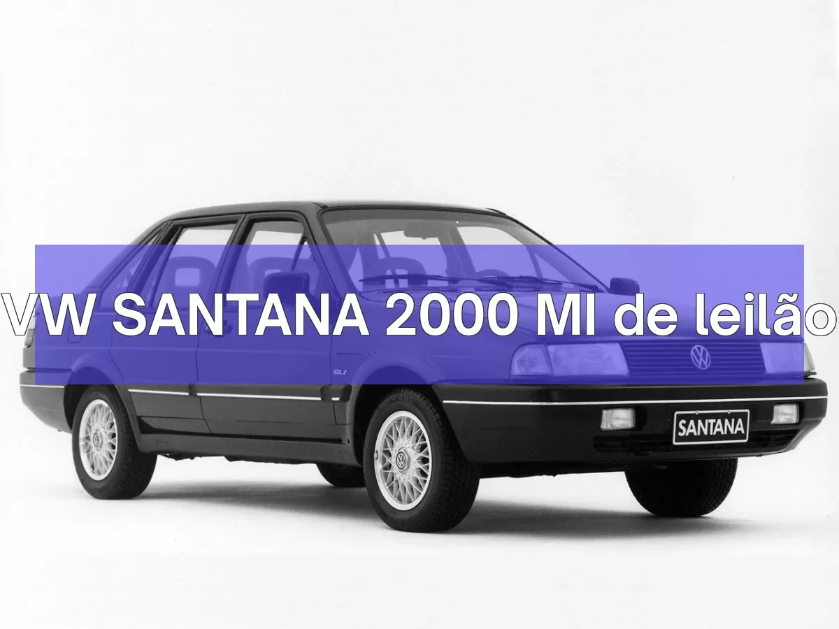 VW SANTANA 2000 MI em leilão