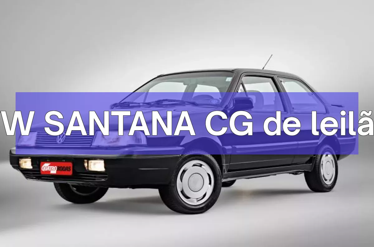 VW SANTANA CG em leilão