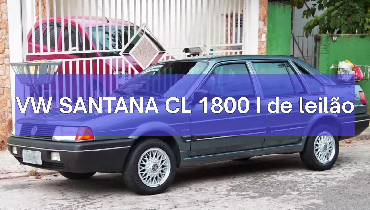 VW SANTANA CL 1800 I em leilão
