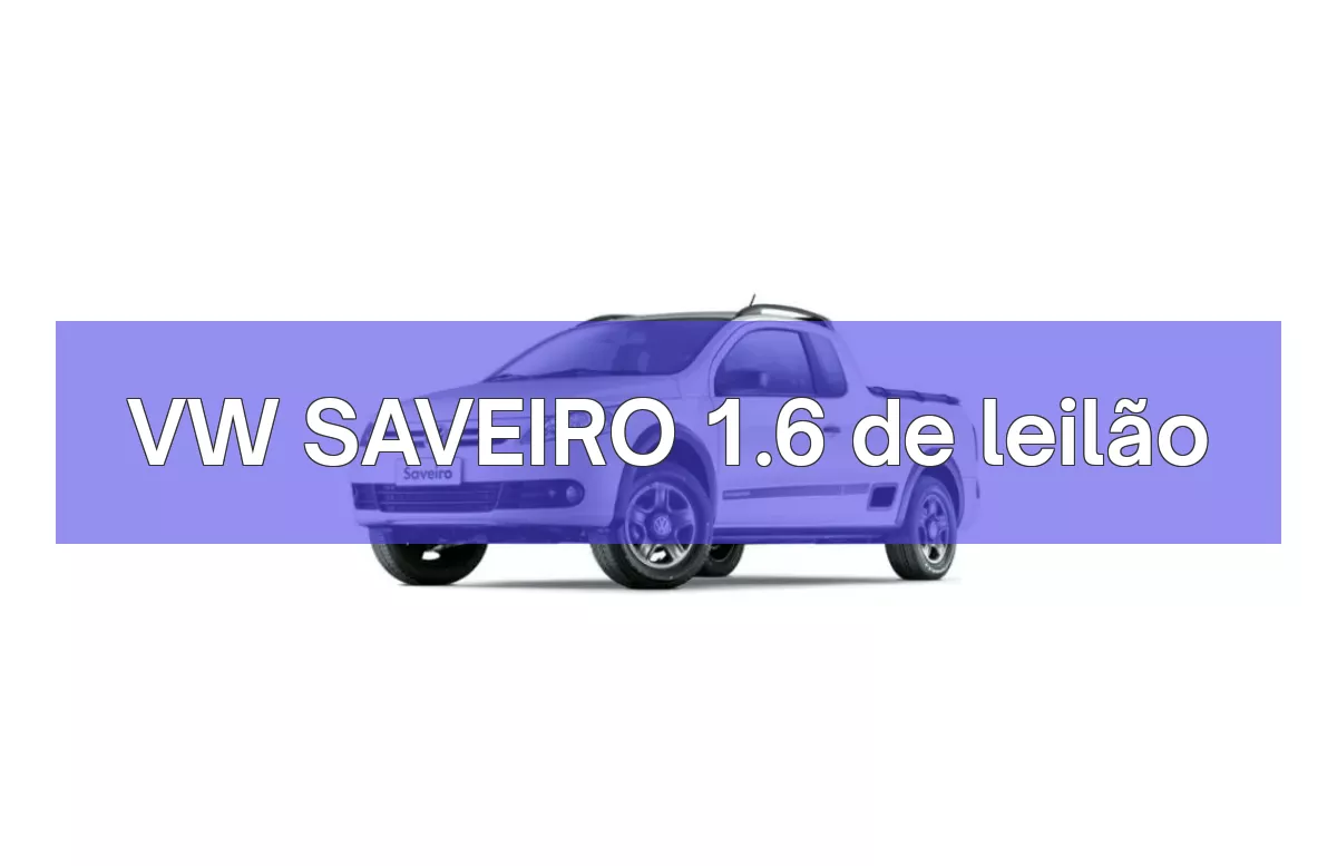 VW SAVEIRO 1.6 em leilão