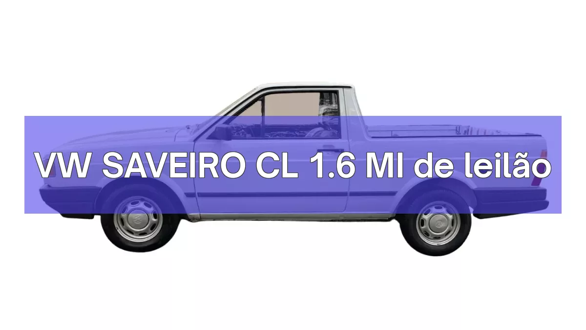 VW SAVEIRO CL 1.6 MI em leilão