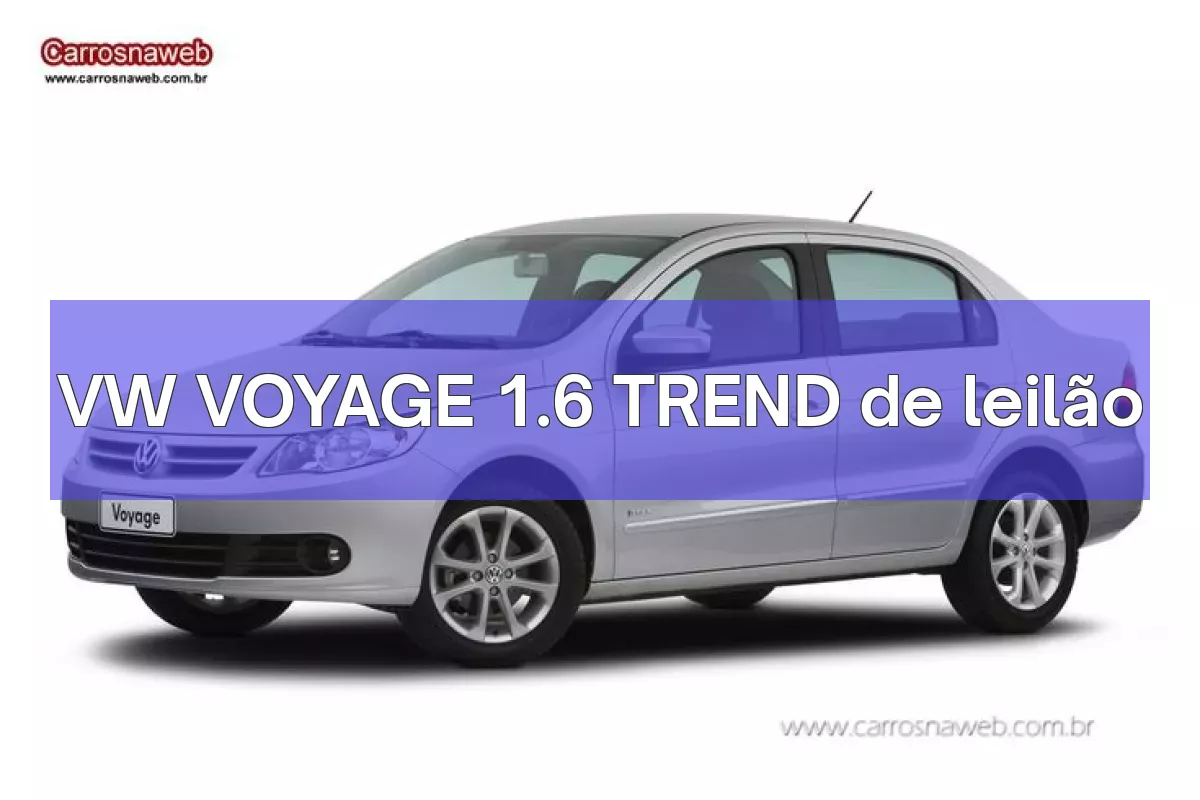 VW VOYAGE 1.6 TREND em leilão