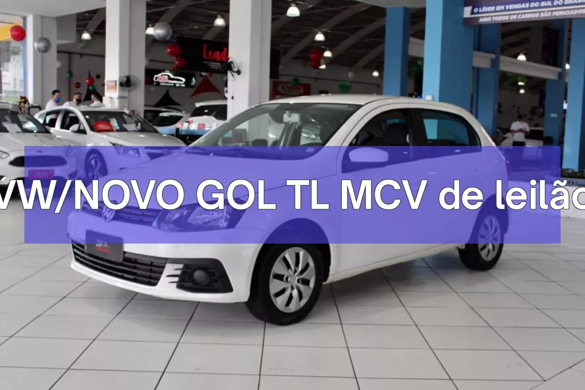 VW/NOVO GOL TL MCV em leilão