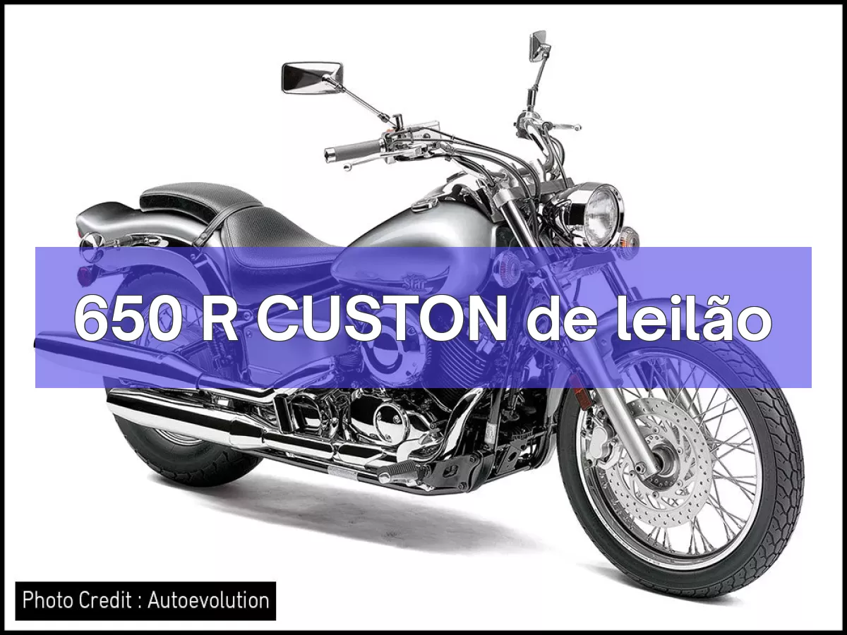 650 R CUSTON em leilão