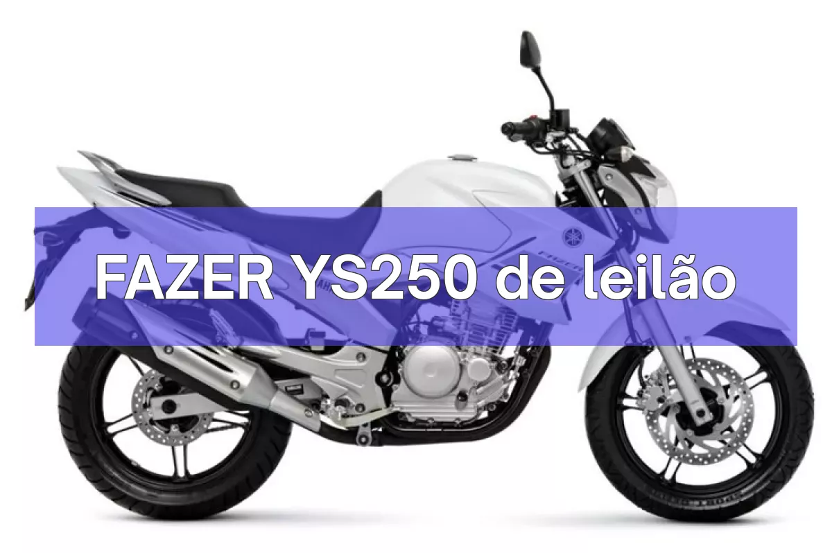 FAZER YS250 em leilão