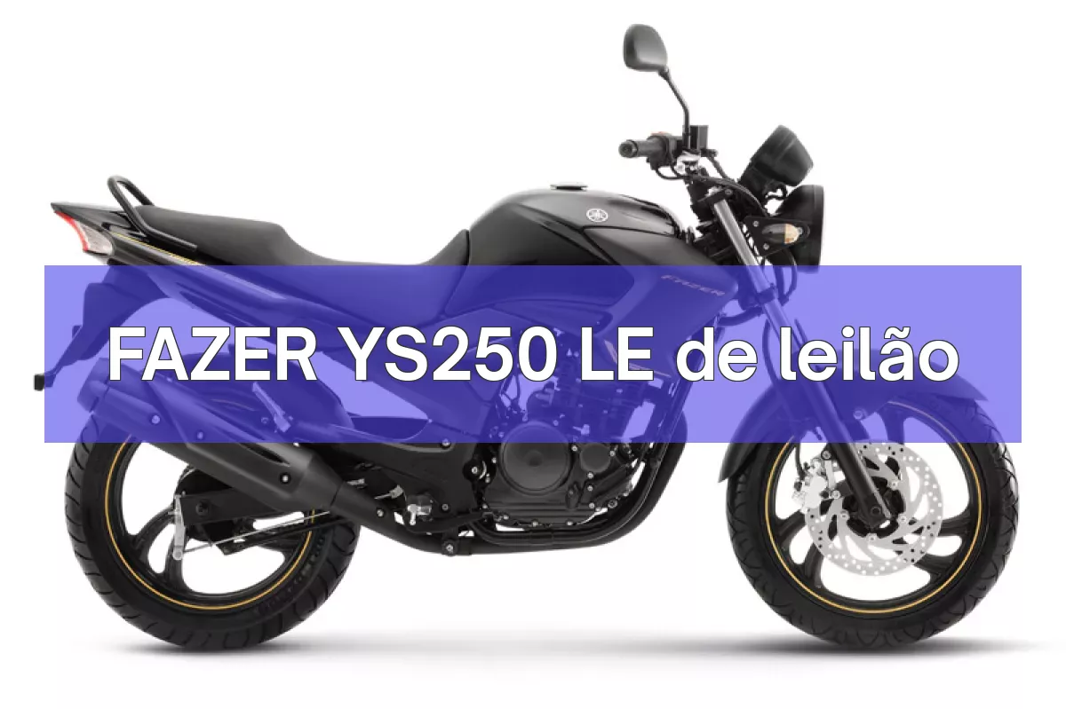 FAZER YS250 LE em leilão