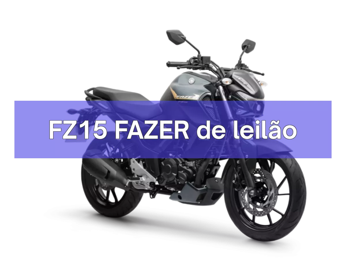 FZ15 FAZER em leilão