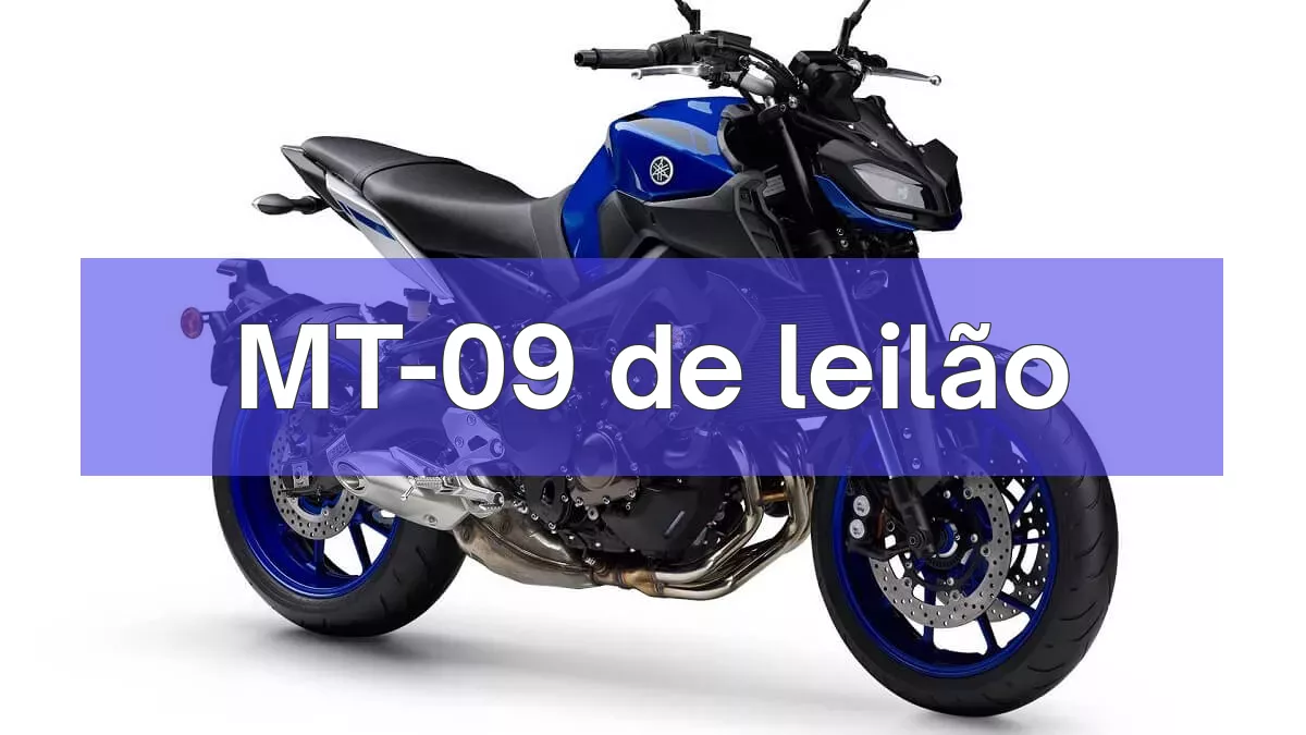 MT-09 em leilão