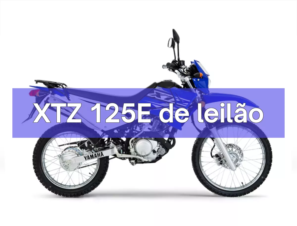 XTZ 125E em leilão