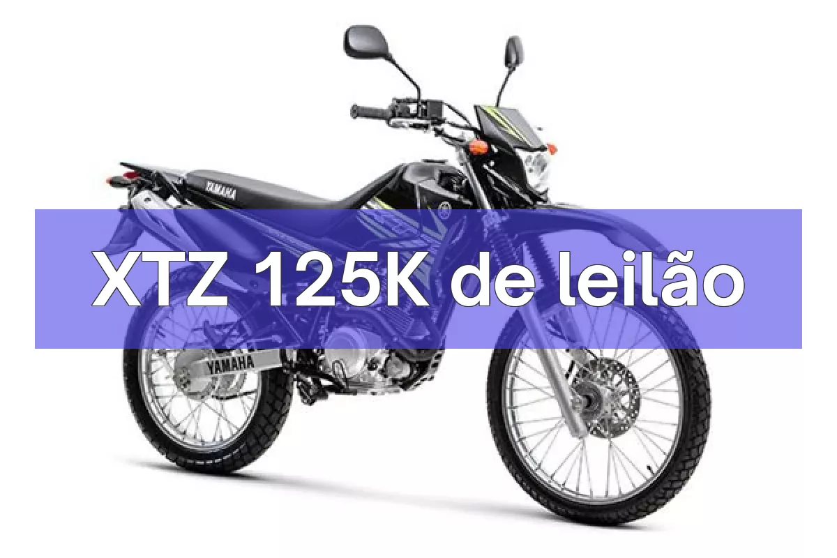 XTZ 125K em leilão