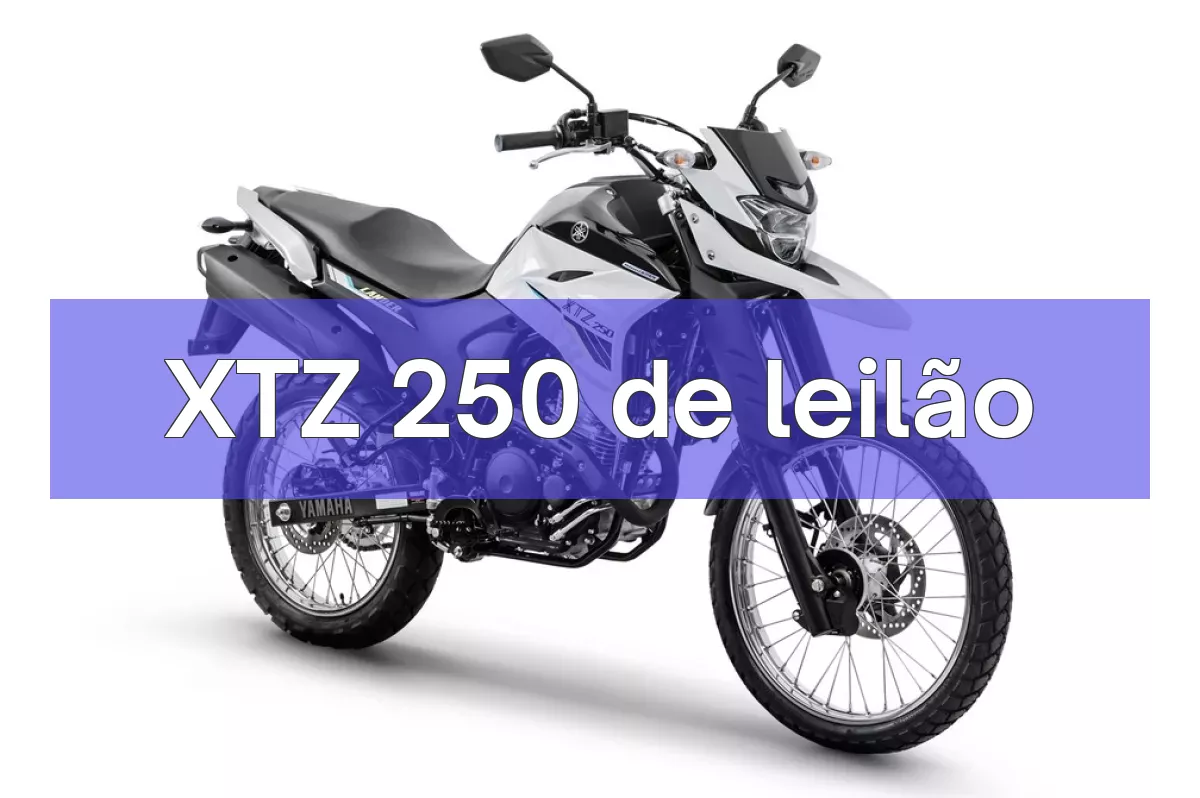 XTZ 250 em leilão