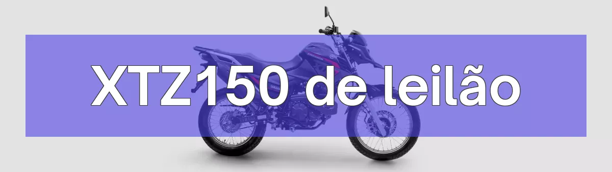 XTZ150 em leilão