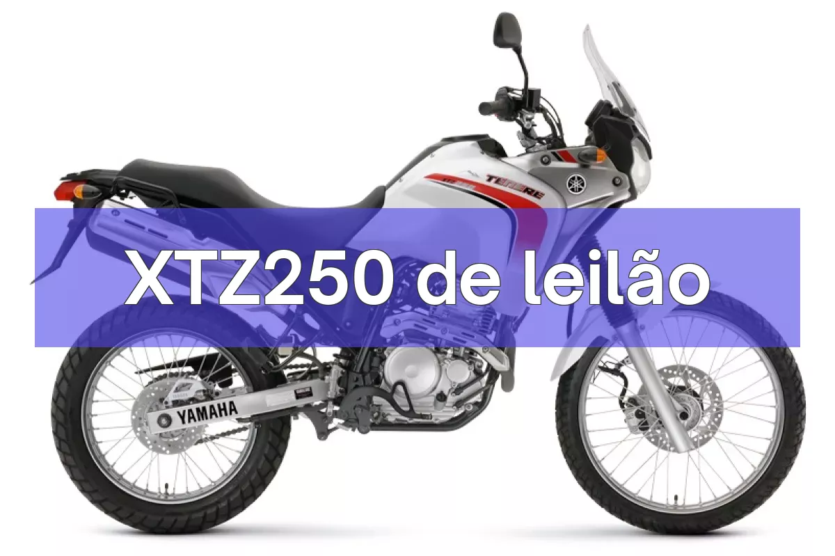 XTZ250 em leilão