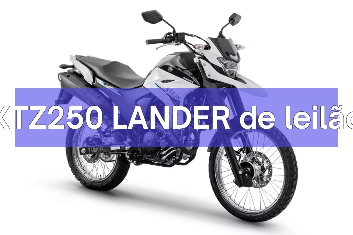 XTZ250 LANDER em leilão