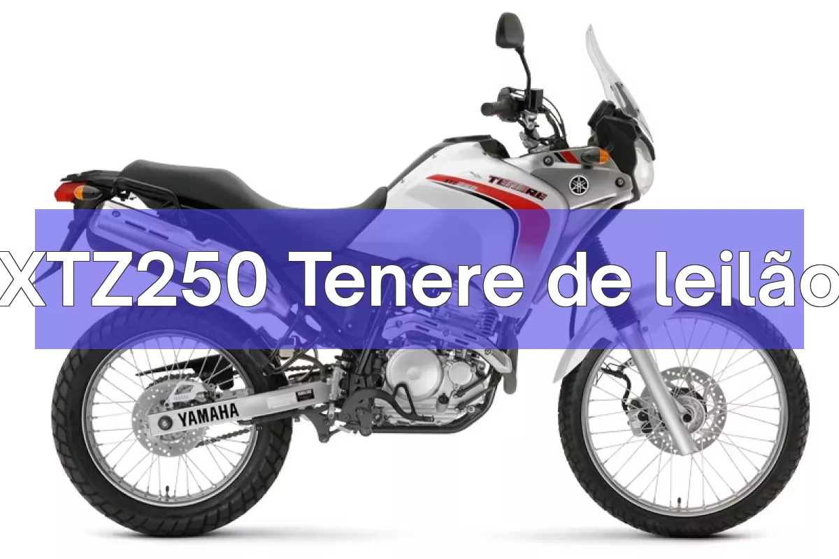 XTZ250 Tenere em leilão