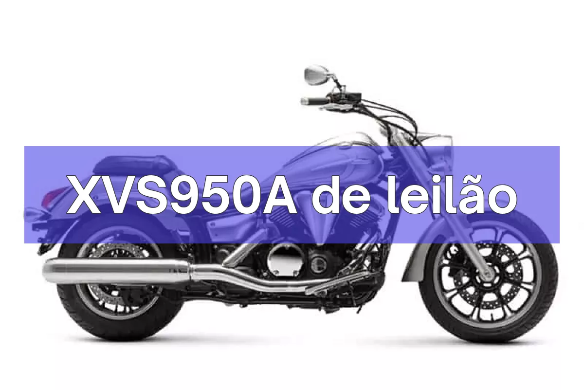XVS950A em leilão