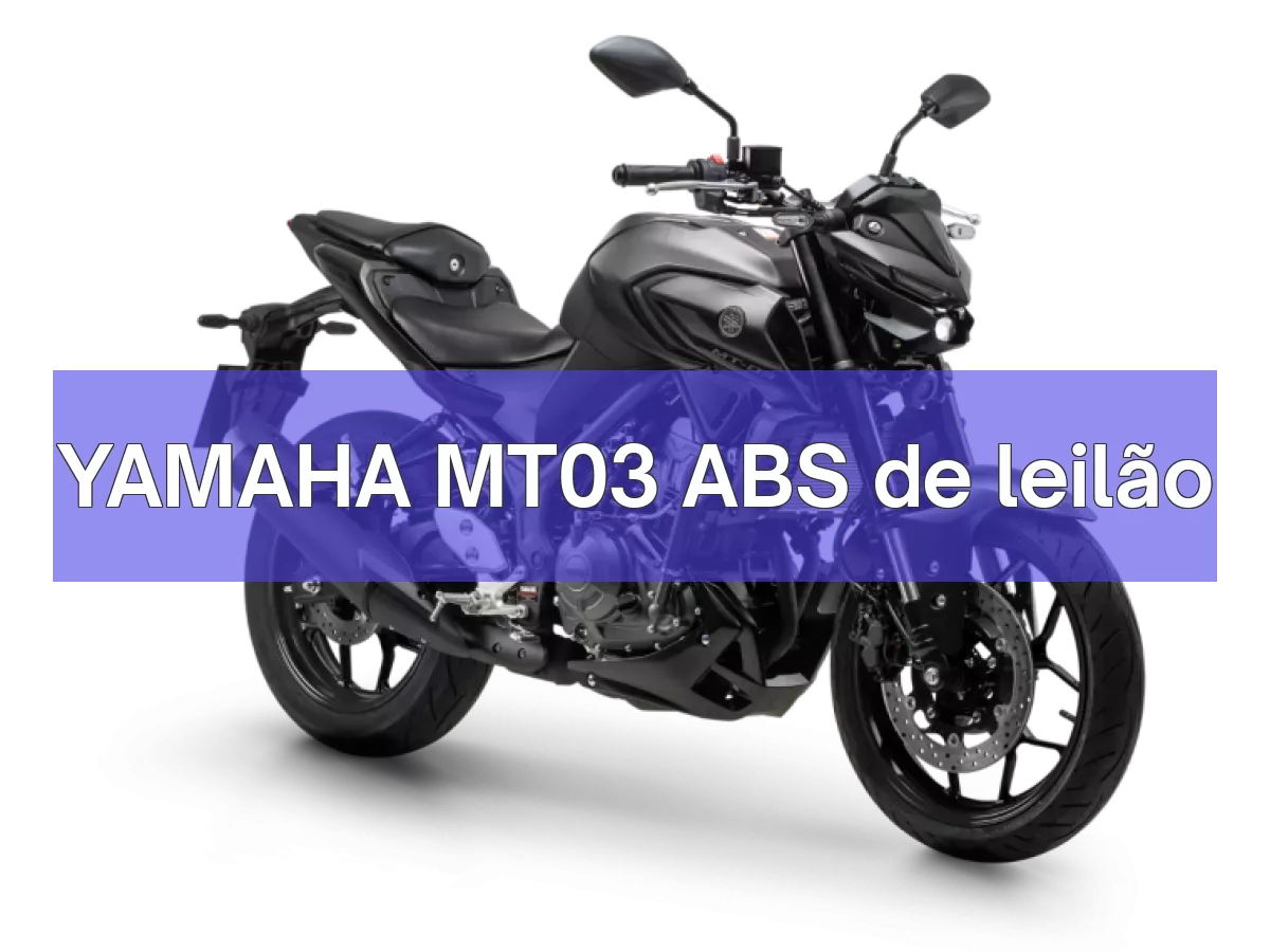 YAMAHA MT03 ABS em leilão