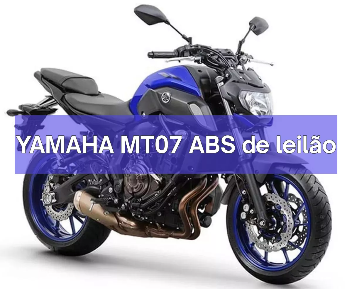 YAMAHA MT07 ABS em leilão