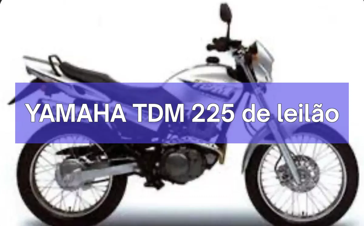 YAMAHA TDM 225 em leilão