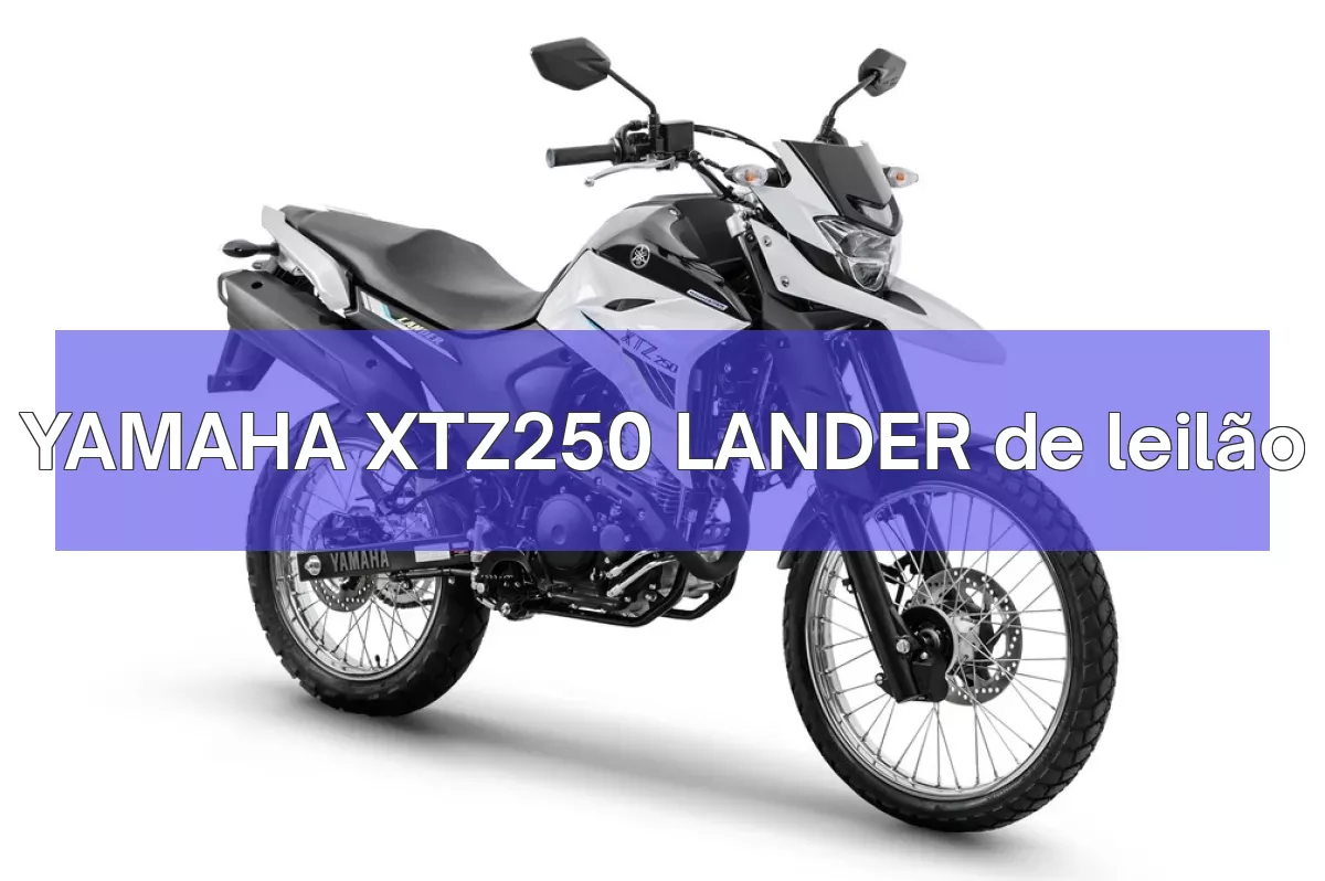 YAMAHA XTZ250 LANDER em leilão