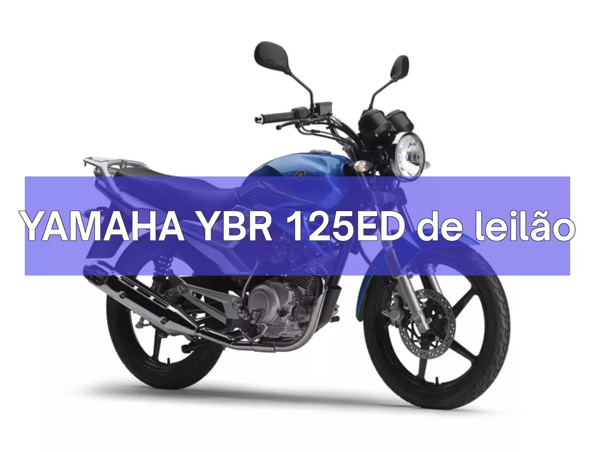 YAMAHA YBR 125ED em leilão