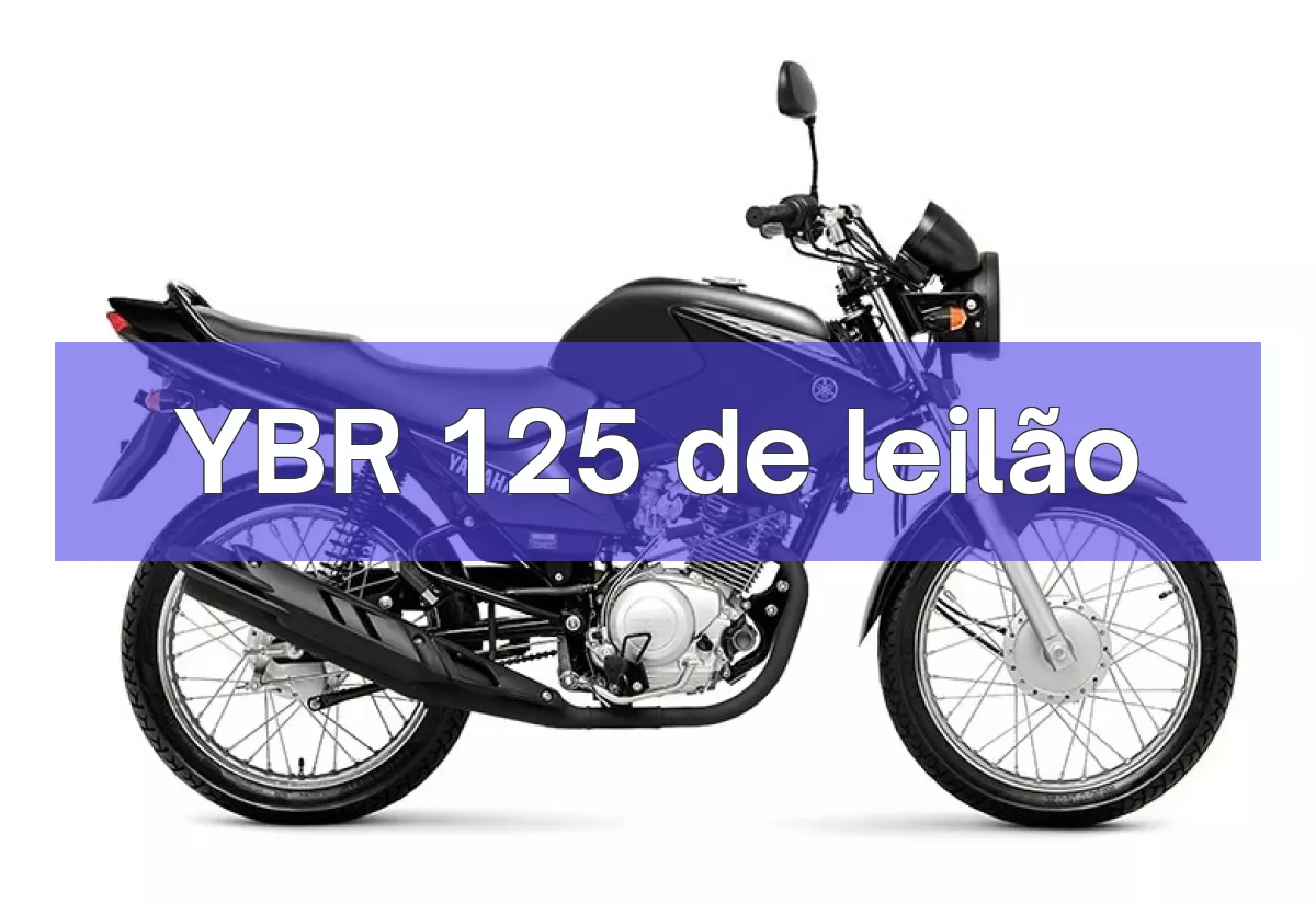 YBR 125 em leilão