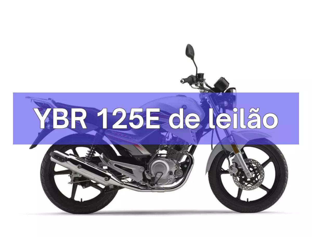 YBR 125E em leilão