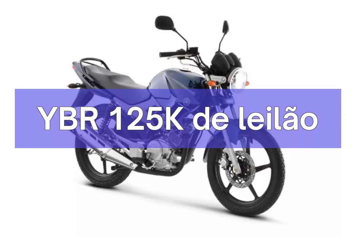 YBR 125K em leilão