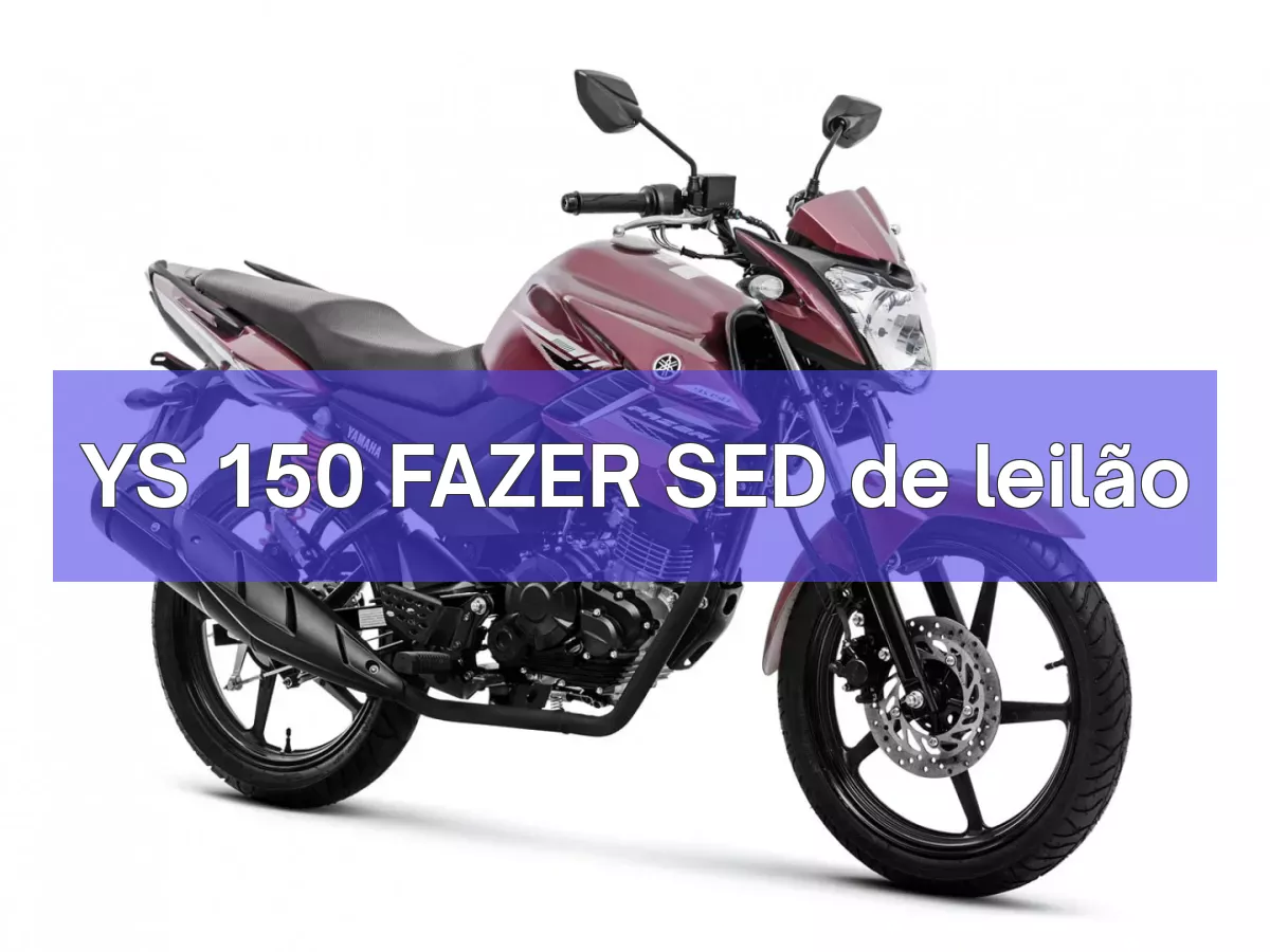 YS 150 FAZER SED em leilão
