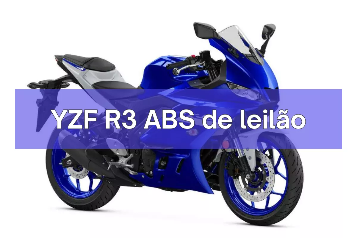 YZF R3 ABS em leilão