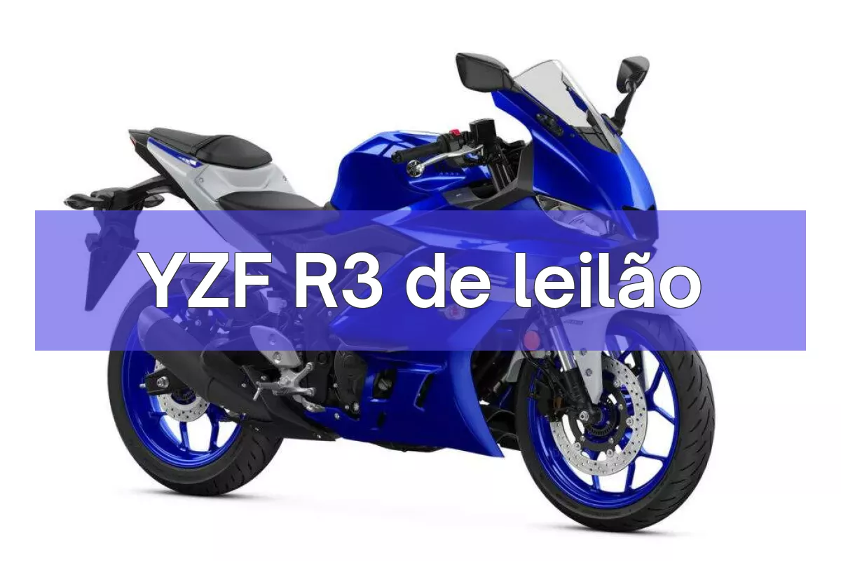YZF R3 em leilão